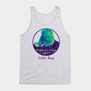 Victor Hugo Portrait and Quote Tank Top